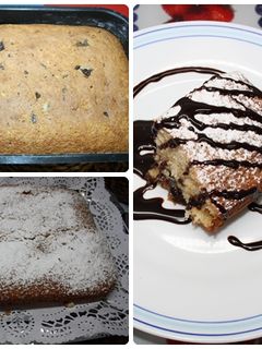 Una foto de Bizcocho de polvorones y almendras con dulces navideños