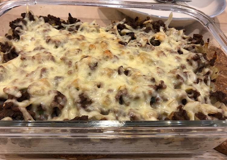 Recipe of Any-night-of-the-week Baked Rice with Cheese and minced meat