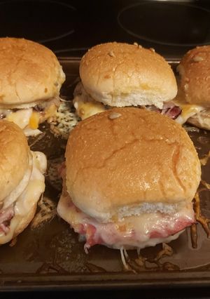 A picture of Oven Baked Ham Sandwiches.