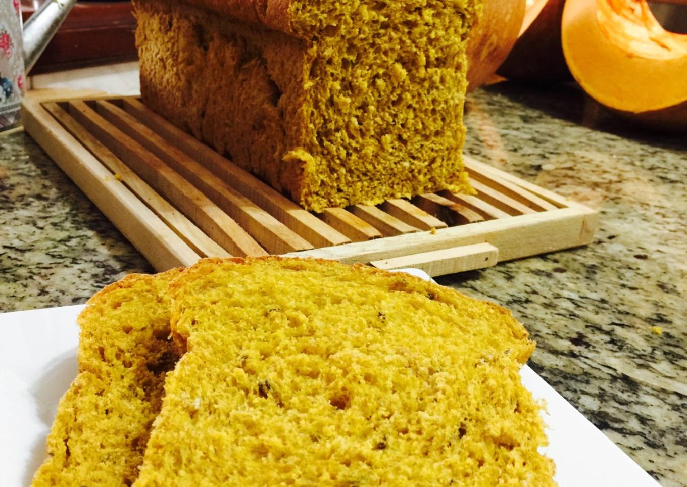 Pan integral con calabaza