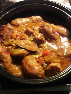 Una foto de Chorizos a la pomarola