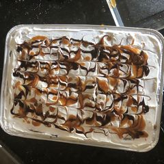 A picture of Ice cream sandwich cake.