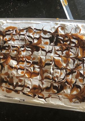 A picture of Ice cream sandwich cake.