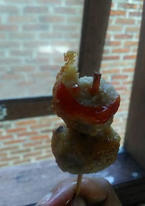 Foto resep Sate bakso ikan balut telur