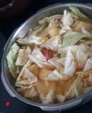 Puchero de garbanzos y verdura