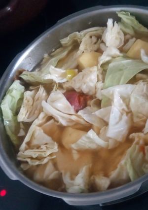 Una foto de Puchero de garbanzos y verdura
