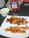 Pinchos de pollo adobado al grill doble