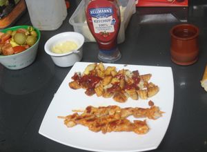 Foto principal de Pinchos de pollo adobado al grill doble