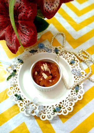 A picture of Soji halwa.