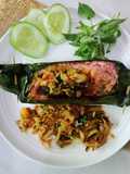 Nasi Bakar Tongkol Kulit Buah Naga