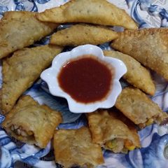 Cheese & corn pockets A picture of Cheese & corn pockets.