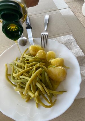 Une photo de Haricots beurre et pommes de terre