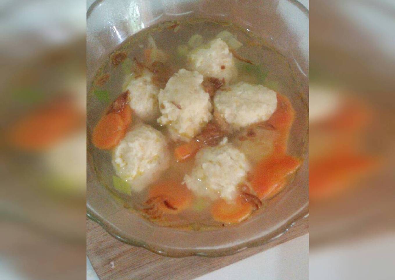 Sup bola2 ayam udang