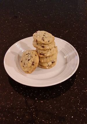 A picture of Coconut Chocolate Chip Cookies.