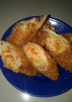Foto resep Roti Tawar Isi Ayam 😂