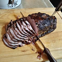 A picture of Grilled slowcooker pork loin.