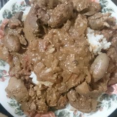 A picture of Onion Chicken liver.
