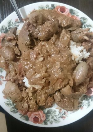 A picture of Onion Chicken liver.