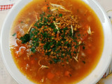 Zuppa di lenticchie con noodles