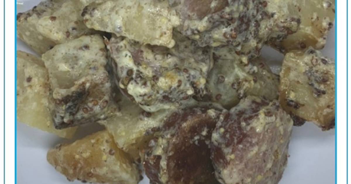 Pomme de terre saucisse moutarde de Les recettes d’Elo - Cookpad