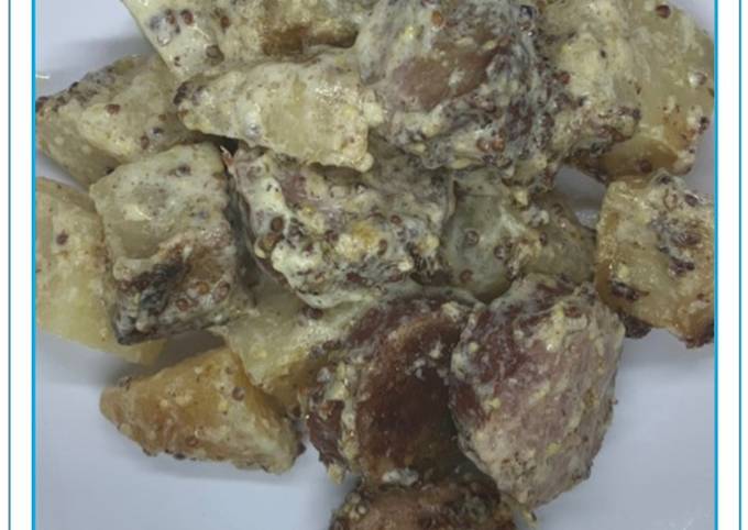 Saucisse De Morteau Pomme De Terre Sauce Moutarde