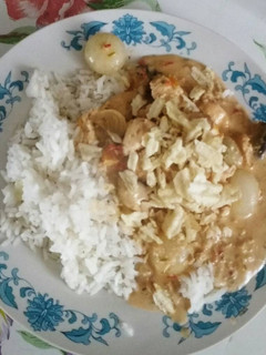Una foto de Strogonoff clásico de pollo