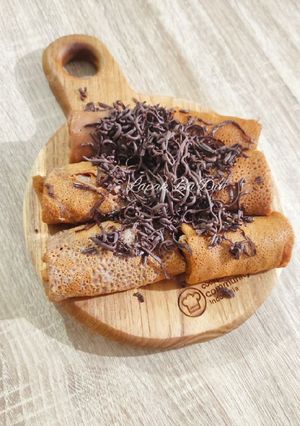 Foto resep Dadar Gulung Coklat Isi Vla Vanila