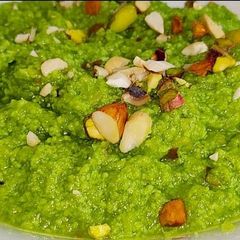 A picture of Doodh ka halwa bottle hours halwa no milkmaid milk powder.