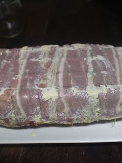 Una foto de Tortilla de alcachofas con bacon al microondas