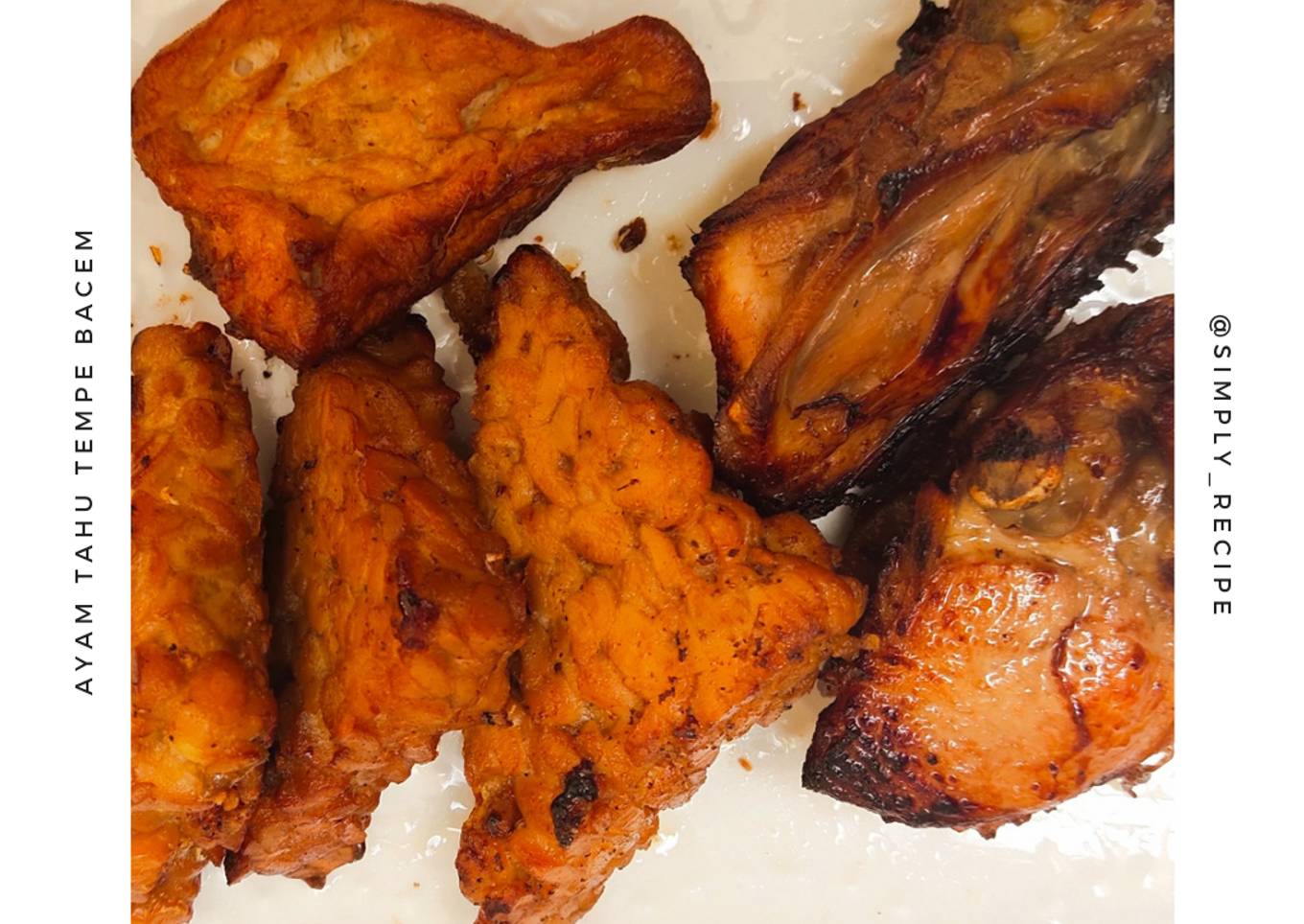 Ayam dan Tempe Tahu Bacem