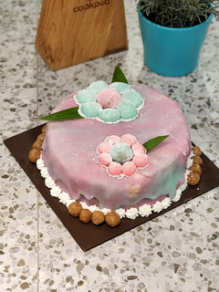 Foto resep Marble Unicorn Mochi Cake