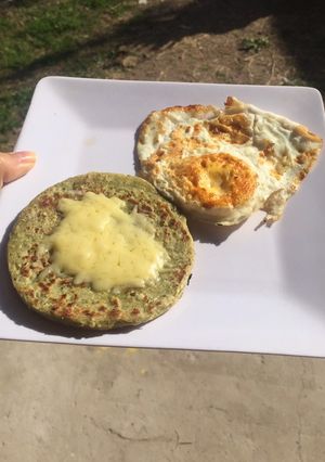 Una foto de Huevo tipo frito SIN ACEITE 😳