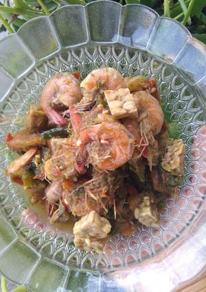 Foto resep Udang Sambal Hijau Enak