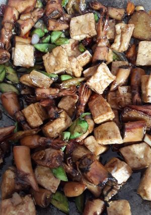 Foto resep Asin cumi oseng pete
