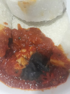 A picture of Fish stew with yam.