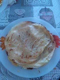 Una foto de Crépes dulces