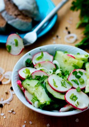 Una foto de La ensalada de primavera