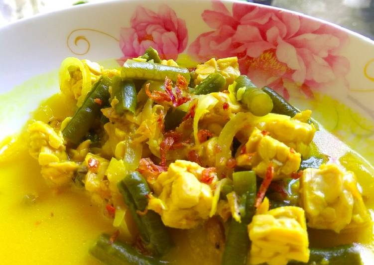 Lodeh tempe kacang panjang