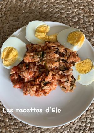 Une photo de Sauté de riz aux épinards au Cookeo