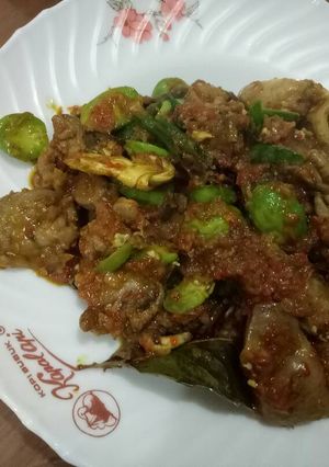 Foto resep Ati ampela pete cabe hijau