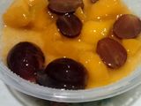 Silky puding fruit