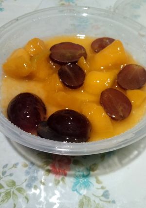 Foto resep Silky puding fruit