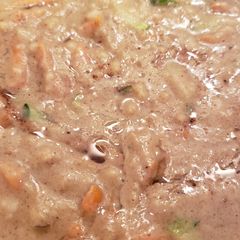 A picture of Carrot cake batter oatmeal.