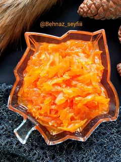 عکسی از دستور مربای هویج به روشی متفاوت🥕