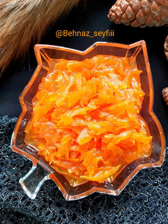 عکسی از دستور مربای هویج به روشی متفاوت🥕