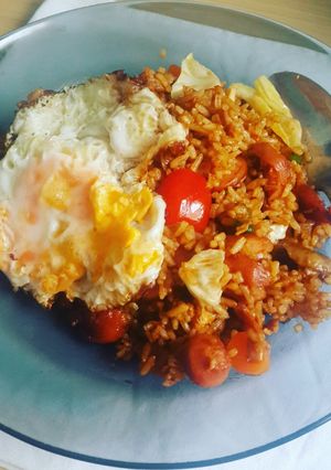 Foto resep Nasi Goreng Gila a la Bumbu Indofood Nasi Goreng Pedas