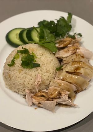 Foto resep Hainanese Chicken rice / nasi ayam hainan