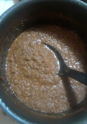 A picture of Memorial Day Coney Dog Sauce.