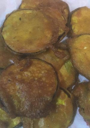 A picture of Brinjal Pakoda.