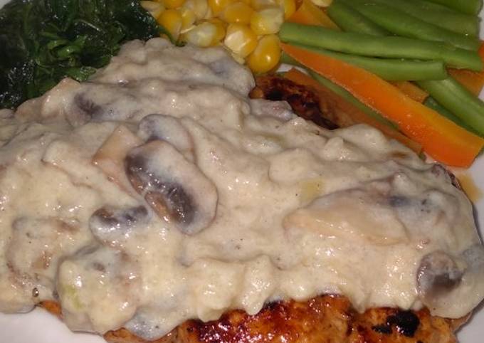 Steak with mushroom sauce guampang buat pemula